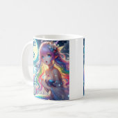 Mug Anime Girl chanter Moonlight Pixie Rainbow Mermaid (Devant gauche)