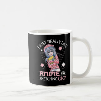 Mug Anime Girl Waifu Who Loves Anime Ramen And Sketchi