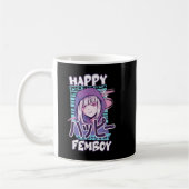 Mug Anime Happy Femboy avec Happy en japonais - mignon (Gauche)