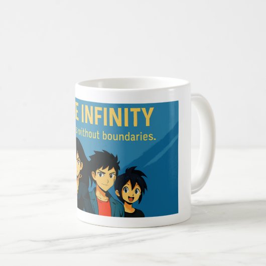 Mug Anime Infinity – Expressions Without Limits (Devant droit)