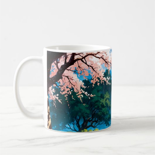 Mug Anime natural landscape (Gauche)