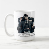 Mug Anime Papa dit qu'il a toujours ton dos (Gauche)