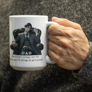 Mug Anime Papa dit qu'il a toujours ton dos