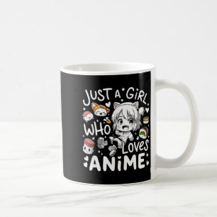 Mug Animé pour adolescentes juste une fille qui aime l