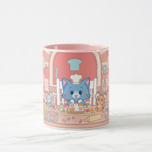 Mug Anime Tom, Jerry et boulangerie Tuffy