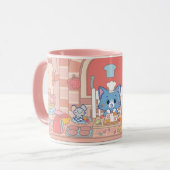 Mug Anime Tom, Jerry et boulangerie Tuffy (Devant gauche)