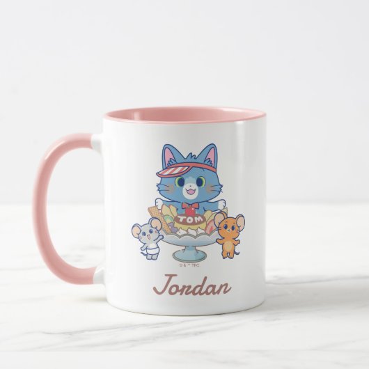 Mug Anime Tom, Jerry et Tuffy Dessert Parlor (Gauche)