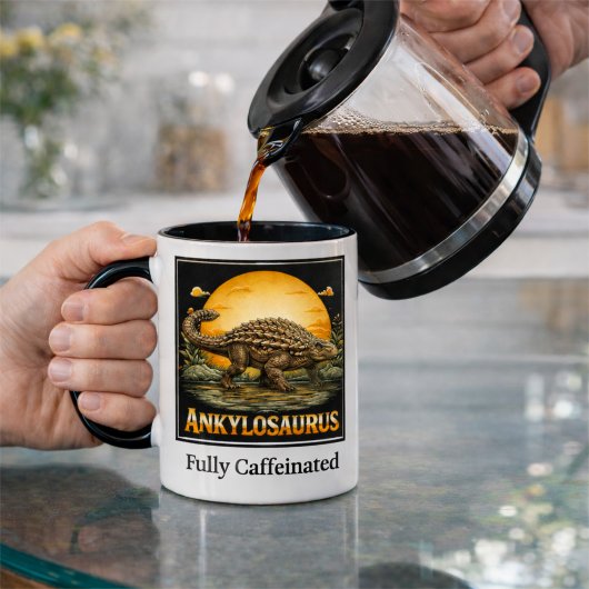 Mug Ankylosaurus Dinosaure Préhistorique Lune