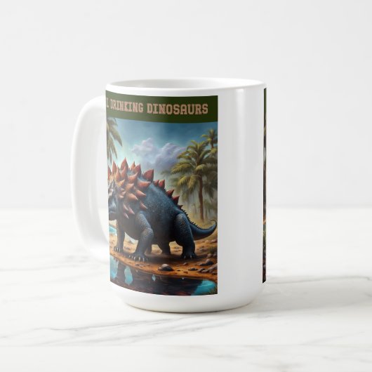 Mug Ankylosaurus satisfait (Devant gauche)