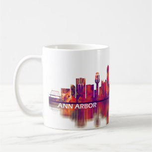 Mug Ann Arbor Michigan Skyline