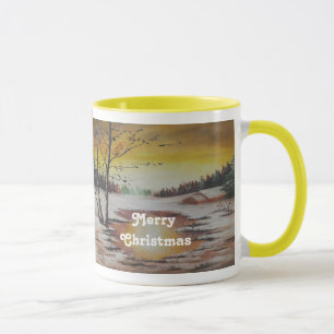 Mug Ann Hayes Peindre la scène hivernale