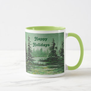 Mug Ann Hayes Peinture Forêt Verte