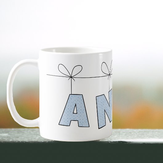 Mug Anna Cute Lettres Avec Nom Du Coeur