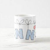 Mug Anna Cute Lettres Avec Nom Du Coeur (Centre)