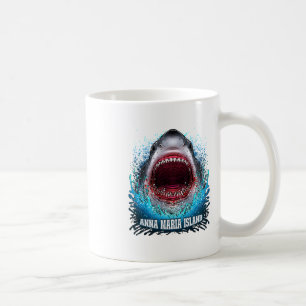 Mug Anna Maria Island Floride Vacances Grand Requin Bl