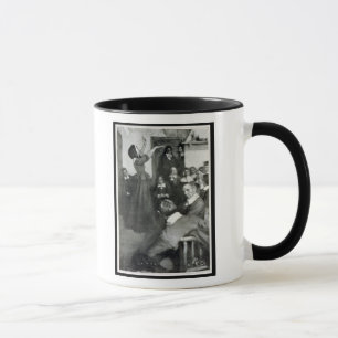 Mug Anne Hutchinson prêchant dans sa Chambre à Bosto