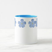 Mug Anneau des fleurs bleues (Centre)
