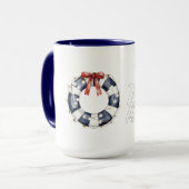 Mug Anneau flottant Lieu heureux Arc Rouge Blanc Bleu (Devant gauche)