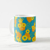 Mug Anneaux d'ananas et d'ananas. Pat à gribouillis (Devant gauche)