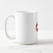 Mug Anneaux de Mariage Entrelacés - Couple Rouge & (Gauche)