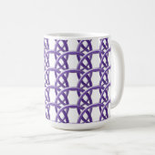 Mug - Anneaux d'osier violet (Devant droit)