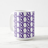 Mug - Anneaux d'osier violet (Devant gauche)