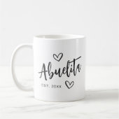 Mug Année Abuelita Grandma établie (Gauche)