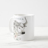 Mug Année aquarelle de l'Ox | Nouvel an Chinois (Devant gauche)