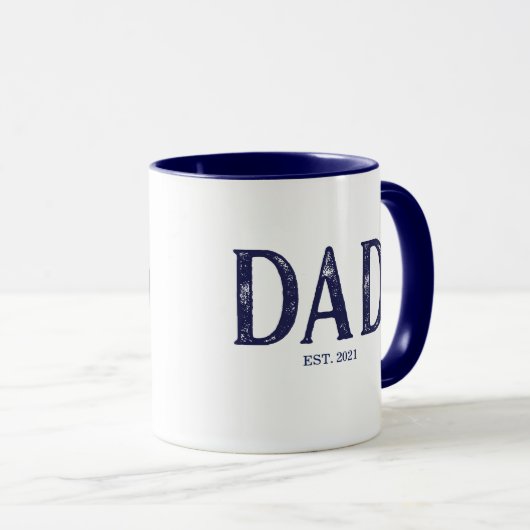 Mug Année Blue Dad de la Marine (Devant droit)