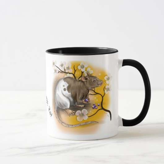 Mug Année chinoise de zodiaque du rat (Droite)
