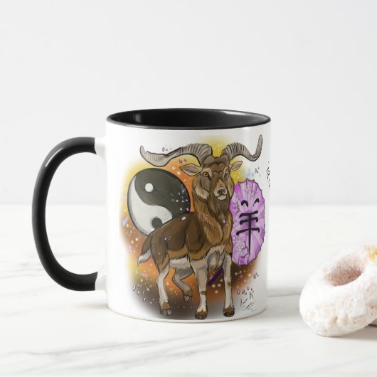 Mug Année chinoise du bélier (Avec donut)
