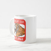 Mug Année chinoise du cadeau 1962 de tigre (Devant gauche)