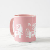 Mug Année chinoise du cadeau Cheval (Devant gauche)