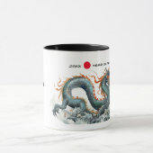 Mug Année chinoise du dragon | Année et nom personnali (Centre)