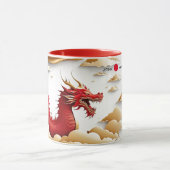 Mug Année chinoise du dragon | Année et nom personnali (Centre)