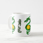 Mug Année chinoise du Dragon Jade Green (Devant gauche)