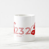 Mug Année chinoise du lapin 2023, ornement (Centre)