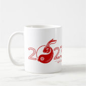 Mug Année chinoise du lapin 2023, ornement (Gauche)