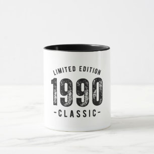 Mug Année classique de naissance 1990