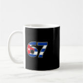 Mug Année d'anniversaire du drapeau numéro 67 de Cuby (Gauche)