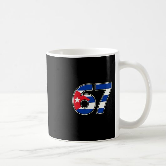 Mug Année d'anniversaire du drapeau numéro 67 de Cuby (Droite)