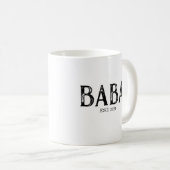 Mug Année de création de Baba (Devant droit)