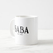 Mug Année de création de Baba (Devant gauche)