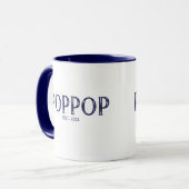 Mug Année de création de Blue PopPop (Devant gauche)