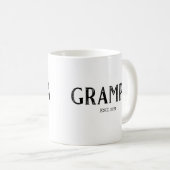 Mug Année de création de Grampa (Devant droit)
