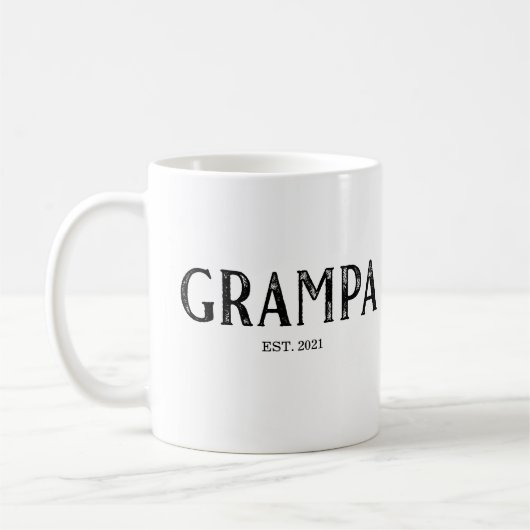 Mug Année de création de Grampa (Gauche)