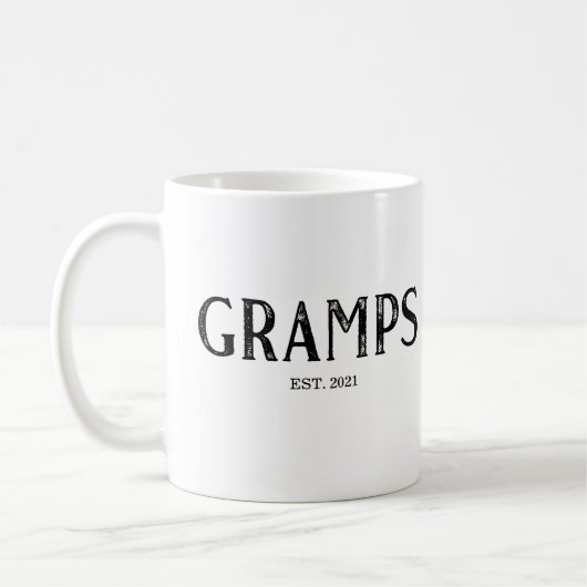 Mug Année de création de Gramps (Gauche)