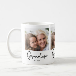 Mug Année de création de grand-mère sur photo personna