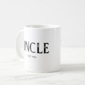 Mug Année de création de l'oncle (Devant gauche)
