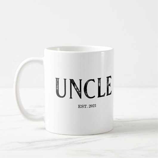 Mug Année de création de l'oncle (Gauche)